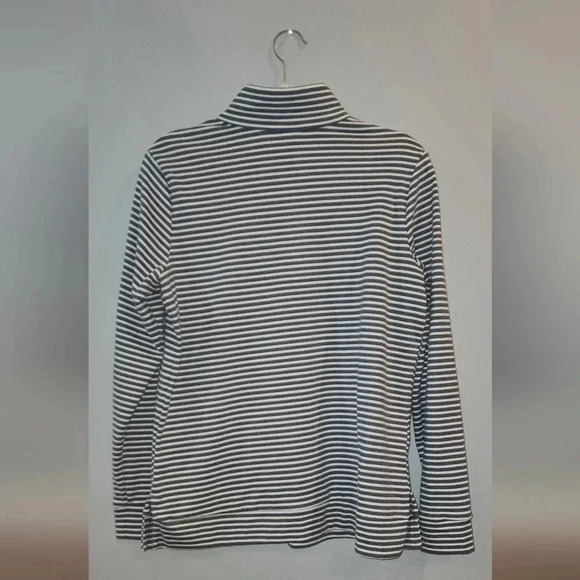 Womens 1/4 Zip Croft & Barrow Striped Pullover Size Small - Picture 5 of 5